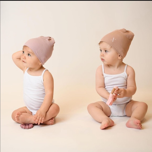 CUSTOM HAT SET Baby Butter Soft Ribbed Beanie Hat Luxury Nicessories - Picture 9 of 12